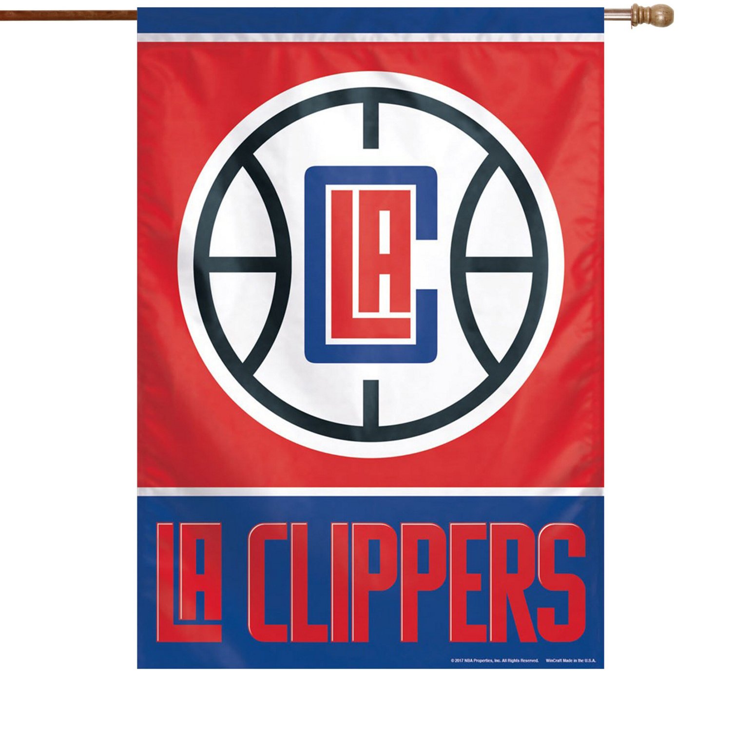 WinCraft LA Clippers 28" x 40" Primary Logo House Flag - view number 1